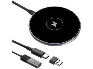 NANAMI Magnetic Wireless Charger iPhone 12 Mag Safe Charger with Type C&USB A Port, Fast Wireless Charging Pad Built-in Safe Magnets for iPhone 13/12 Pro/12 Pro Max/12 Mini/AirPods Pro