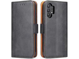 Bozon Galaxy A32 5G Case, Leather Wallet Phone Case for Samsung Galaxy A32 5G with Card Slots/Magnetic Closure (Black)