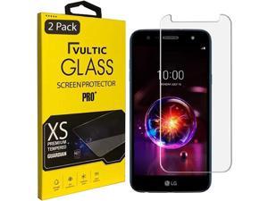 Vultic 2 Pack Screen Protector for LG X Power 23 Case Friendly Tempered Glass Film Cover