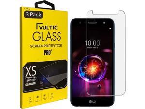 Vultic 3 Pack Screen Protector for LG X Power 23 Case Friendly Tempered Glass Film Cover