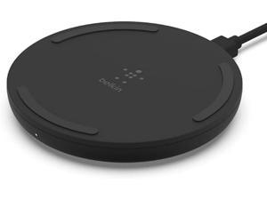 Belkin Wireless Charger  QiCertified 10W Max Fast Charging Pad  Quick Charge Cordless Flat Charger  Universal Qi Compatibility for iPhone Samsung Galaxy AirPods Google Pixel and More