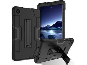 Galaxy Tab A7 Lite 8.7 Case 2021, Kickstand Shockproof 3 in 1 Heavy Duty Hybrid Hard PC Cover High Impact Full Body Protective Case for Samsung Galaxy Tab A7 Lite 8.7 inch SM-T225/T220, Black