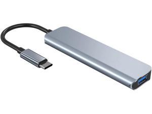 USB C Hub 5 in 1 Space Aluminum Adapter USB C Hub with 1 USB 302 USB20 SDTF Apply to Adapter MacBook PROAir M1 iPad PROAir M1 Windows Chromecastdell Cellphone and More