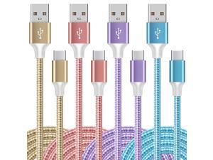 M USB Type C Cable Fast Charging 4 Pack36610ft Fast Charging Long Android USBC Phone Power Charger Braided Cord for Samsung Galaxy S22 S21 S20 A20 A50 S10 Note 20 10 9 TypeC Cables