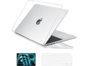 E Compatible with New MacBook Air 15 inch Case 2023 Release A2941 M2 Chip Liquid Retina Display  Touch ID Plastic Hard Shell Case  Keyboard Skin Cover  Screen Protector Crystal Clear