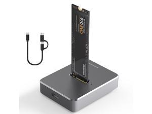 Dual Protocol SSD Enclosure m.2 SSD Case USB 3.1 NVME+NGFF SSD Enclosure M key USB M2 Docking Station