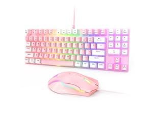 ONIKUMA G26 wired mechanical keyboard 89-key backlit computer gaming mouse set with USB interface professional game player laptop ONIKUMA G26 wired mechanical keyboard 89-key backlit computer gaming mouse set with USB interface professional game player laptop