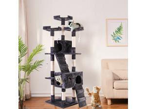 67''H Large Cat Tree Condo Furniture Tower Scratching Post Pet House For Kitten 67''H Large Cat Tree Condo Furniture Tower Scratching Post Pet House For Kitten