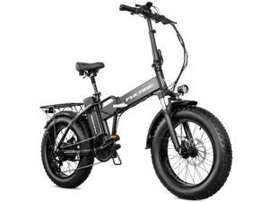 FUCARE 750W Folding Electric Bike, 20" x 4.0" Fat Tire Shimano 7-Speed Ebike, 48V 15Ah Removable Lithium Battery Electric Mountain Bicycle for Adults