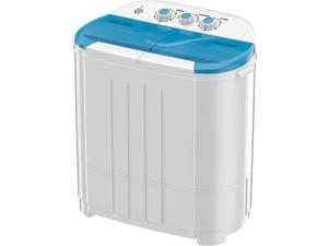 Best Choice Products Portable Mini Washing Machine w/Drainage Tube Blue/White 6.6lb Capacity