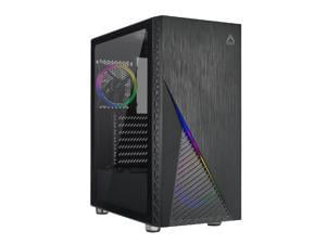 AZZA ZENO 350 / Gaming / ATX Mid Tower / Tempered Glass / Black  / 2 x120mm ARGB fans included