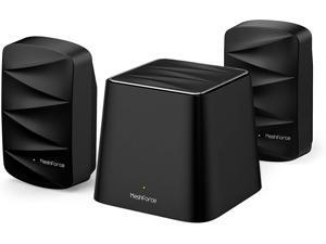 Meshforce M3 Mesh WiFi System, Up to 4,500 Sq.ft Coverage, AC1200 Gigabit Routers for Wireless Internet, Mesh WiFi Router Replacement, App Control, Guest Network, Parental Control(Midnight Black) Meshforce M3 Mesh WiFi System, Up to 4,500 Sq.ft Coverage, AC1200 Gigabit Routers for Wireless Internet, Mesh WiFi Router Replacement, App Control, Guest Network, Parental Control(Midnight Black)