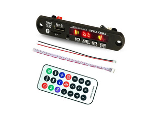 Wireless Bluetooth Decoder Board With Remote WMA WAV AUX 3.5MM Car Audio MP3 Player Accessories Support USB TF FM Radio Module