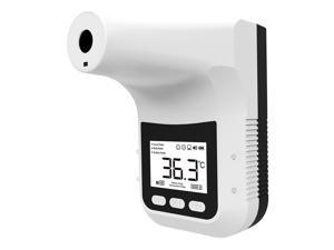 Non-Contact K3 Pro Wall Mounted Infrared Temperature Measurement Forehead Thermometer with Alarm ,Temperature Adjustable Multi Language Broadcast Date Output 4AA Battery