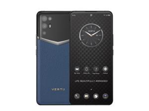 Vertu iVERTU 5G Unlocked Android Smartphone,12G RAM + 512G ROM,64MP Camera,Dual-SIM Cell Phone,Calf Leather Craft Blue
