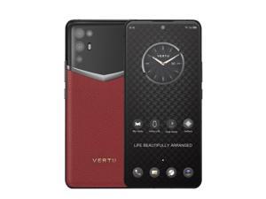 Vertu iVERTU 5G Unlocked Android Smartphone,12G RAM + 512G ROM,64MP Camera,Dual-SIM Cell Phone,Calf Leather Craft Red