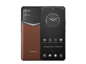 Vertu iVERTU 5G Unlocked Android Smartphone,12G RAM + 512G ROM,64MP Camera,Dual-SIM Cell Phone,Calf Leather Craft Brown