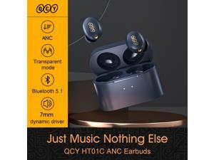 QCY HT01C hybrid ANC headphone-35dB bluetooth earphone wireless charging TWS earbuds active noise cancellation customizing APP