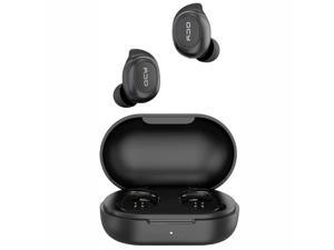 QCY T9 Bluetooth TWS Wireless Earphones, Bluetooth Headphone with low Latency, Power Consumption, Earbuds with Open to Pair, QCY Exclusive APP, HIFI Sound Quality, AAC Advanced Audio Decoding.