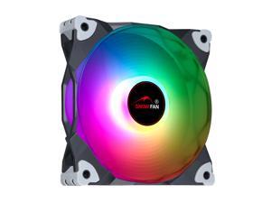 Snowfan 120mm Addressable RGB Lighting Case Fan,3-Pin ARGB Computer Gaming Case Cooling Fan, Premium Quiet 12V 4 Pin PWM Long Life PC Fan with 5V ARGB Motherboard Sync(Single WY-12025-01)