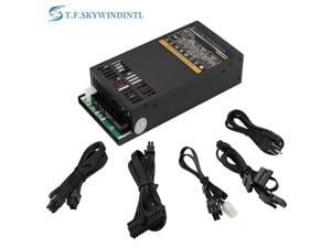 T.F.SKYWINDINTL 600W Moduler Flex 1U 90V-264V ATX mini switching pc power supply for server psu with 4cm cooling fan Copper USA Power Cable