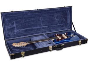 Crossrock Wooden Case for Jazzmaster/Jaguar Style Electric Guitars, Black (CRW620JMBK)