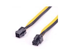 PCIe 6Pin Male to CPU 4Pin Female Power Conversion Cable ATX 12V 4 Pin to PCI express 6 Pin Power Supply Cable 18AWG