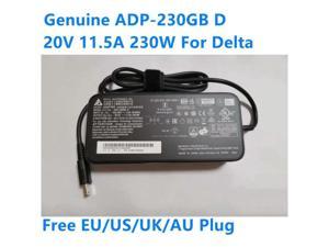 DELTA 20V 115A 230W ADP230GB D Gaming Laptop Charger AC Adapter For MSI GP76 GE66 GE76 A17230P1B Power Supply