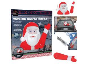 Waving Santa Decal