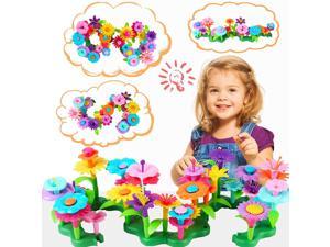 Flower Garden Building Toys Best Christmas Birthday Gifts for Kids and Toddler, Preschool Toys Educational Stem Activities for Kids Ages 3-8