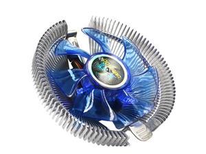 1 PCS CPU Cooler Desktop Computer CPU Fan CPU Air Cooler Silent Radiator Fan Air Cooling For Intel/AMD CPUs (Silver, Blue)