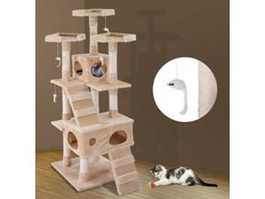 New Cat Tree Condo Tower Scratching Post Kitty Pet Play Climbing Furniture 67" New Cat Tree Condo Tower Scratching Post Kitty Pet Play Climbing Furniture 67"