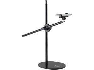 Overhead Phone Stand, Live Stand,Adjustable Tabletop Monopod Stand, Phone Holder Mount 360° Rotation, Long Arm Bracket for Filming, Tiktok,Crafting, Baking, Drawings, Recording and Cooking
