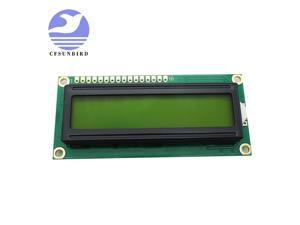 Módulo de pantalla LCD de 16x2 caracteres, controlador HD44780, luz azul y negra con amarillo y verde, LCD1602, 1602