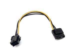 10 Pcs Molex to PCI-E Power Adapter IDE 4Pin 4 Pin Female to 6 Pin Female 6Pin Graphics Video Card Converter Cable