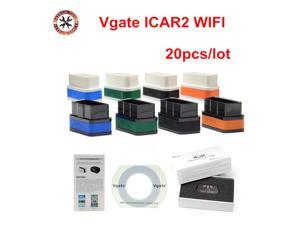 20pcs/lot Vgate Wifi iCar 2 OBDII ELM327 iCar2 wifi vgate OBD diagnostic interface for IOS iPhone iPad Android