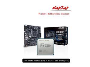 Amd ryzen 7 pro 1700x r7 pro 1700x cpu + asus prime A320M-K nova placa-mãe terno soquete am4 sem ventilador