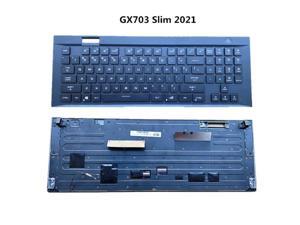 Laptop/Notebook US RGB Backlight Keyboard for Asus ROG 5plus Zephyrus S17 GX703 GX703H GX703HM GX703HS 0KNR0-E631US00 Slim 2021