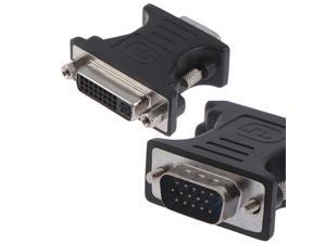24 + 5Pin DVI Female To 15Pin VGA Male Cable Extender Adapter Converter Cable Connector For HDTV CRT Monitor Projector
