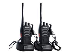 2pcs/lot BAOFENG BF-888S Walkie talkie UHF Two way Radio Baofeng 888s UHF 400-470MHz 16CH Transceiver with Earpiece Wholesalse