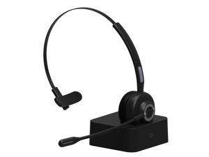 Noise Cancelling  Headset Mono Aviation Office Telephone Operator Business With Charging Base Microphone Truck Driver