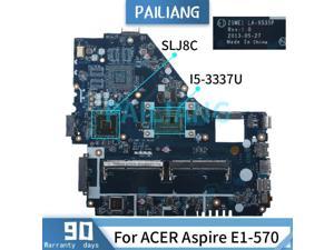 Laptop motherboard For ACER Aspire E1-570 I5-3337U Mainboard LA-9535P SR0XL SLJ8C DDR3 tesed
