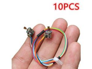 10pcs Miniature 2-phase 4-wire Stepping Stepper Motor With 7.5mm Screw Rod 