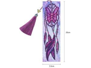 Diamond Painting Book Mark Mandala DIY Special Shaped Leather Bookmarks with Tassel Creative Handmade Craft Gifts for students