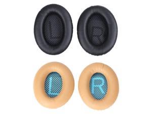 2 Pair Earpads Foam Ear Pad Memory Foam Replacement Ear Cushion, For BOSE Quietcomfort15 QC2 QC15 QC25 QC35 AE2, AE2I, AE2 - Bla