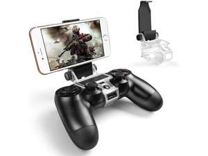 PS4 Controller Phone Holder 180 Degree Rotation Gaming Mount Stand For Sony Playstation 4 PS4 Slim PS4 Pro Android S10 S10+/S20/S20+5G Note 10 9 8 LG HTC Fits Max 6 Inch