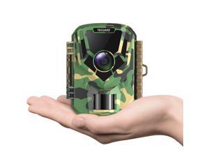 TOGUARD Mini Trail Camera 20MP 1080p Wildlife Camera with Night Vision Small Waterproof Hunting Trap Camera with 120° Wide Angle Lens 2 Inch LCD Screen for Observation or Home Security