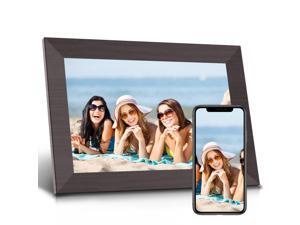 Jeemak Digital Photo Frame WiFi 10 Inch HD IPS Touch Screen, 1280 x 800 Smart Picture Frame with 16GB Storage, Auto-Rotate, Share Photos/Videos from Anywhere, Gift Choice for Loved One