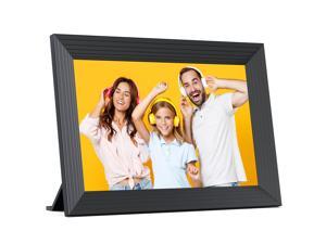 Jeemak Digital Photo Frame WiFi 10 Inch HD IPS Touch Screen, 1280 x 800 Smart Picture Frame with 16GB Storage, Auto-Rotate, Share Photos/Videos from Anywhere, Gift Choice for Loved One