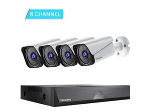 TOGUARD Home Security Camera System 1080P 8CH DVR Outdoor Waterproof Wired CCTV Surveillance Camera IR Night Vision Remote